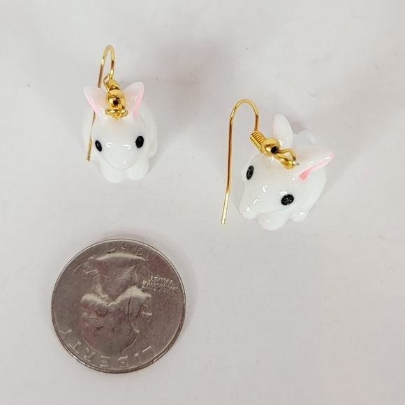 Bunny Drop Earrings NWOT - Picture 3 of 4